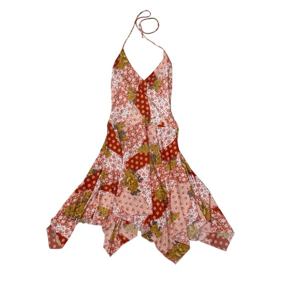 Y2K Fredericks Of Hollywood Floral Asymmetrical Fairy Feminine 70s Vibe Size 4 - Picture 15 of 16